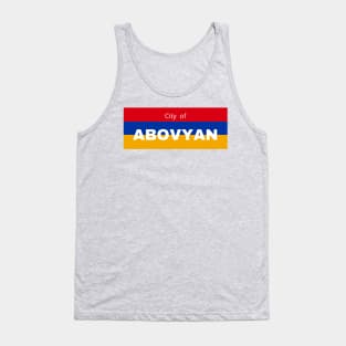 City of Abovyan in Armenia Flag Tank Top